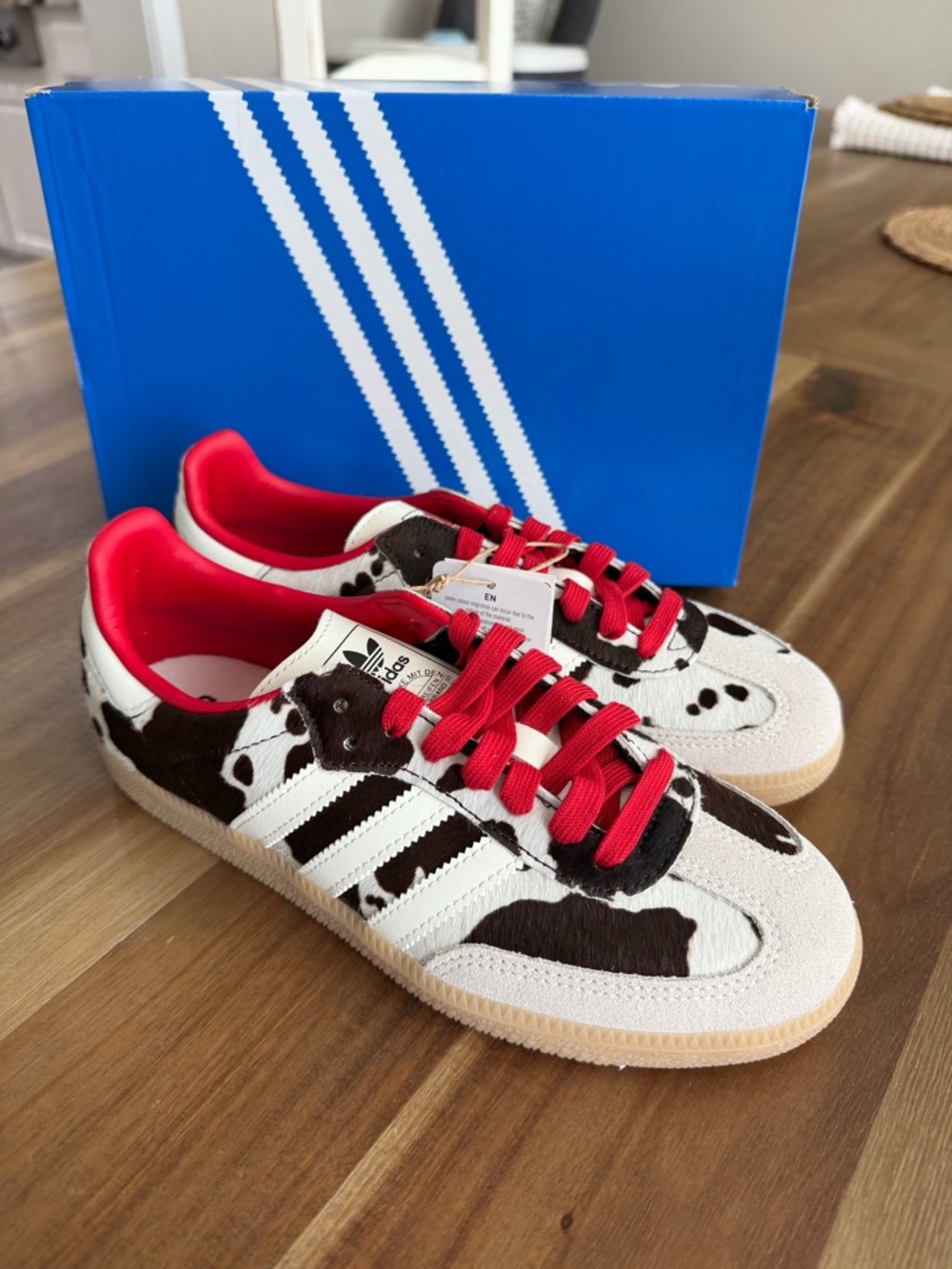 adidas Samba OG Cow Print / Aurora Coffee - Picture 10 of 12